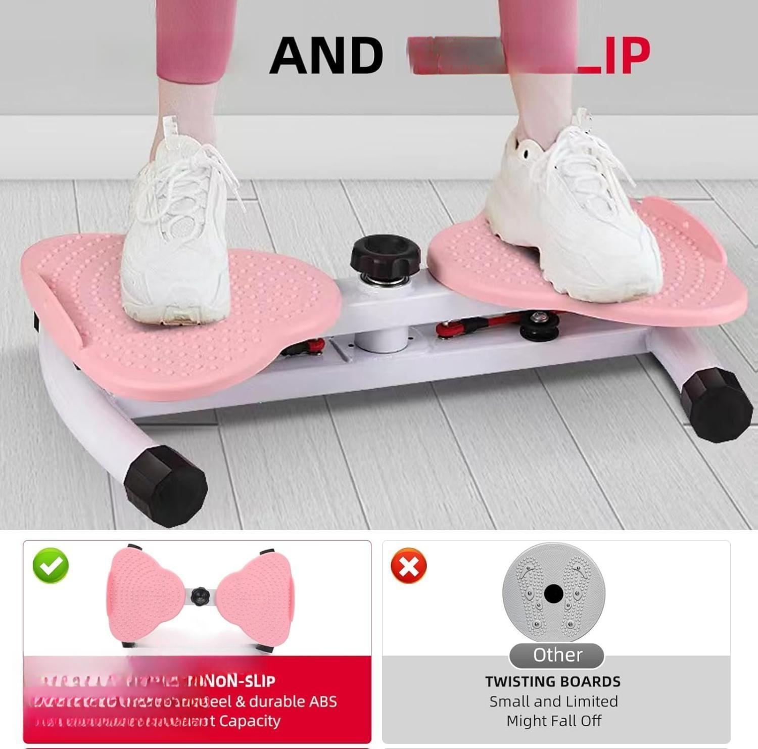 Slim Twist Waist Fitness Board with Resistance Bands – 300lbs Capacity - Image 5