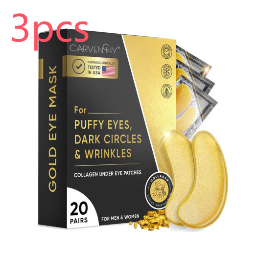 24K Gold Under-Eye Mask – Anti-Puffiness & Wrinkle Care + FREE Water Bottle - Image 6