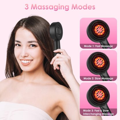3-in-1 Red Light Scalp Massager Brush - Image 10