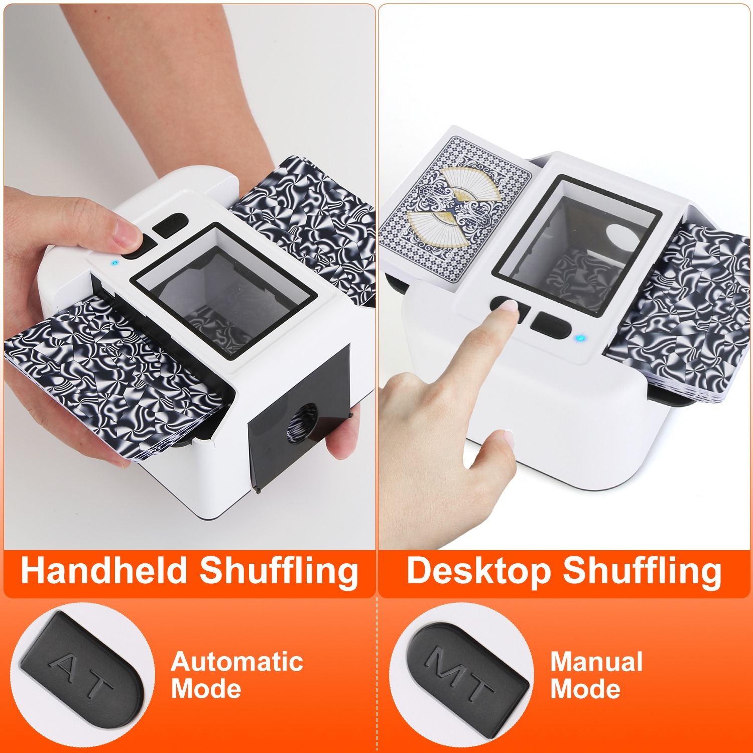 Rechargeable Automatic Card Shuffler – 2 Deck Electric Shuffling Machine for Poker, UNO, Blackjack & Casino Games - Image 2