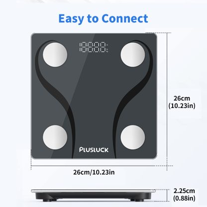 Smart Bluetooth Body Composition Scale – Weight, BMI, Body Fat Analyzer w/ App (iOS/Android) - Image 8