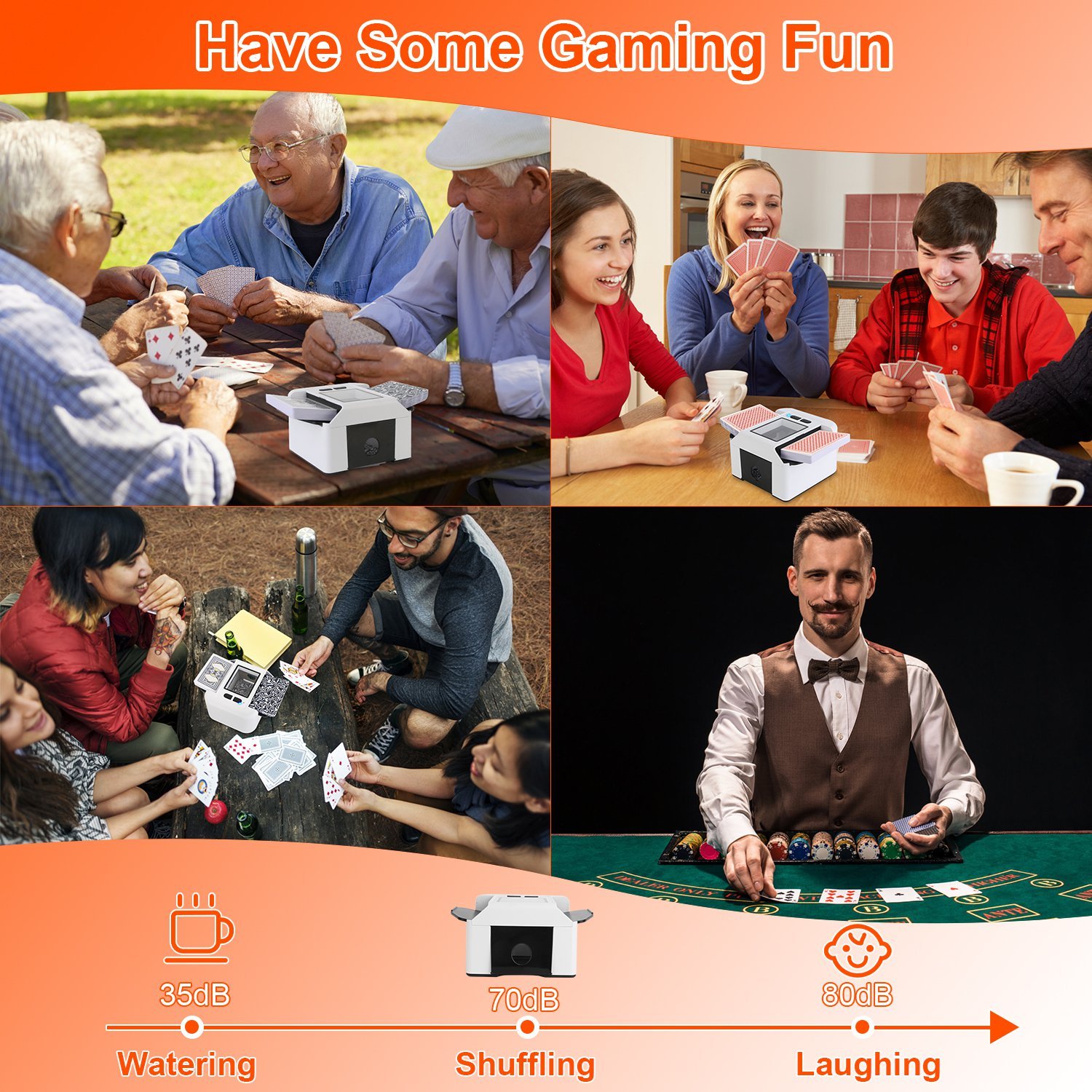 Rechargeable Automatic Card Shuffler – 2 Deck Electric Shuffling Machine for Poker, UNO, Blackjack & Casino Games - Image 9