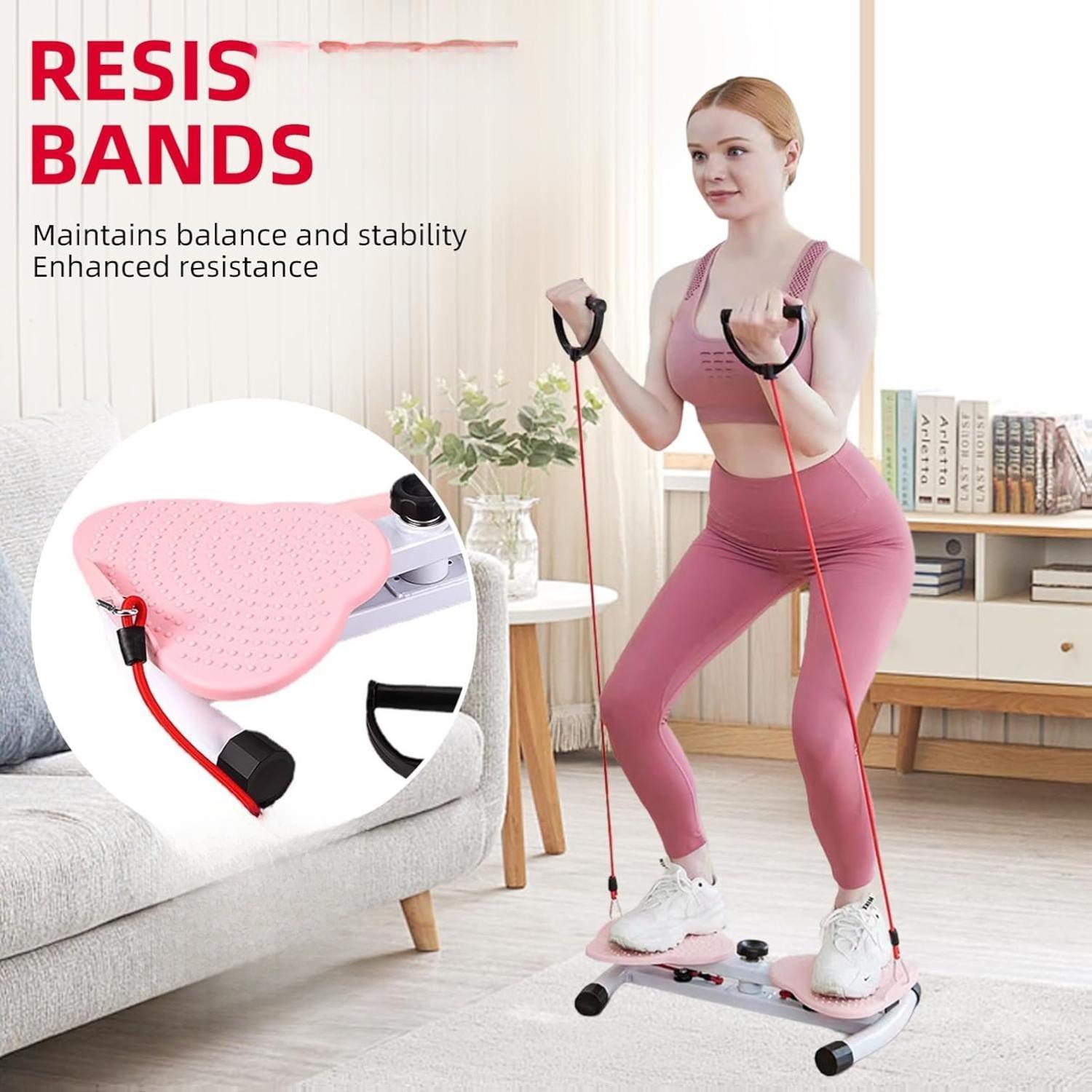 Slim Twist Waist Fitness Board with Resistance Bands – 300lbs Capacity - Image 4