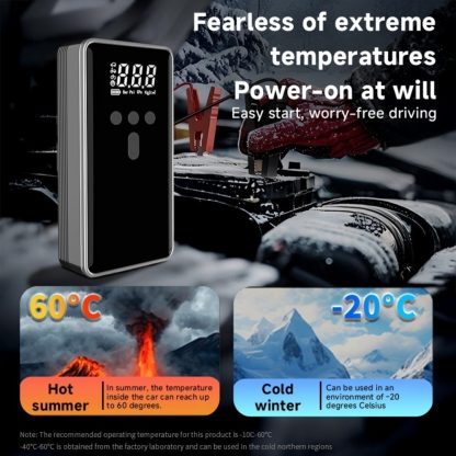 Car Battery Starter With Air Compressor 12V 2000A Car Battery Starter Digital Tire Inflator - Image 6